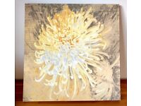 Large Hand Finished Chrysanthemum Canvas Print