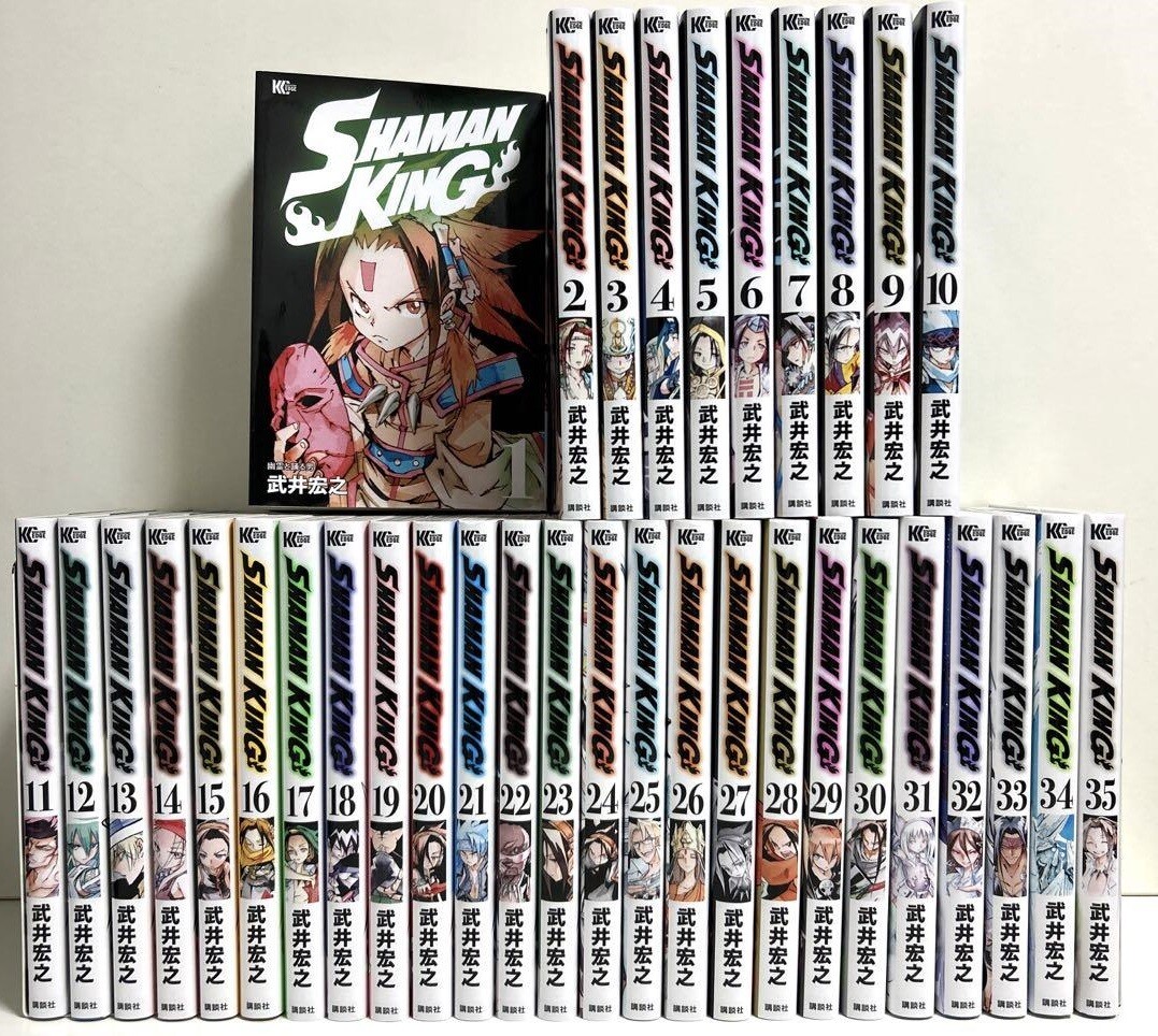 シャーマンキング　英語版　漫画　English Manga Shaman King Comic Manga vol.1-35 Complete Full set Japanese