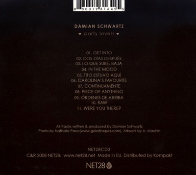 DAMI N SCHWARTZ - PARTY LOVERS NEW CD