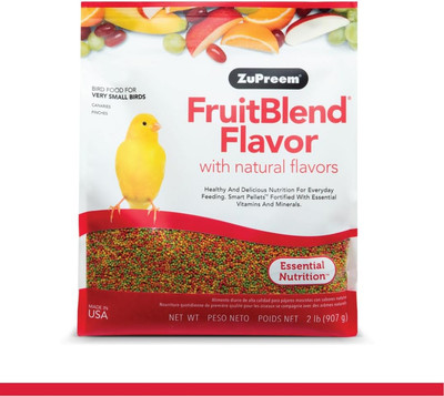 Fruitblend Bird Pellets: XS, 2 lb Daily Food for Very Small Birds, Essential Nut
