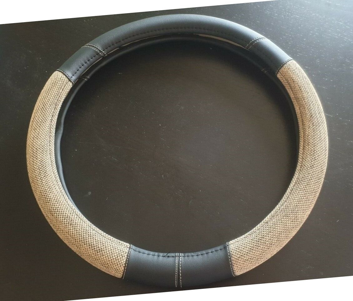 Coprivolante Copri Volante Diametro 38 Presa Comfort Auto Nero Beige sus