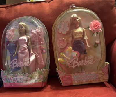 2005 Barbie Spring Scene H8252 & Spring Into Style K0793 Lot Of 2