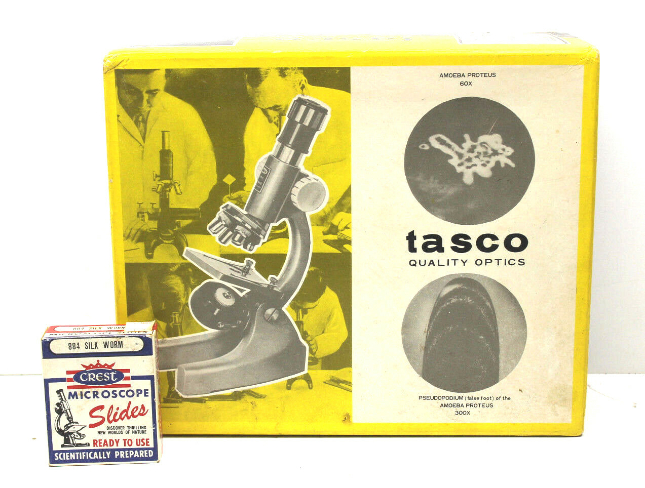 Tasco Microscope Kit #970-5 Zoom Scout 750 Power Nice