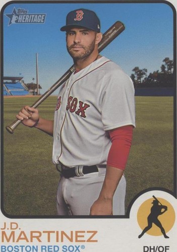 2022 Topps Heritage High Number - J.D. Martinez #OB-JMZ