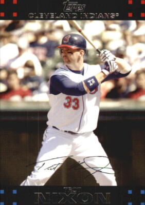 2007 Topps Update Red Back Cleveland Indians Baseball Card #8 Trot Nixon