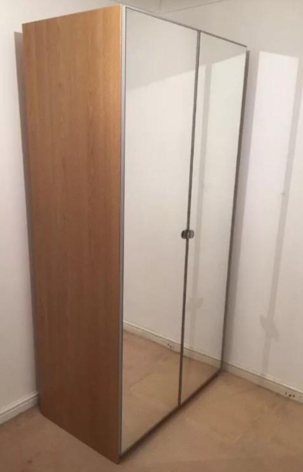 REDUCED Stunning extra tall wardrobe. Delivery. Ikea PAX Vikedal mirror