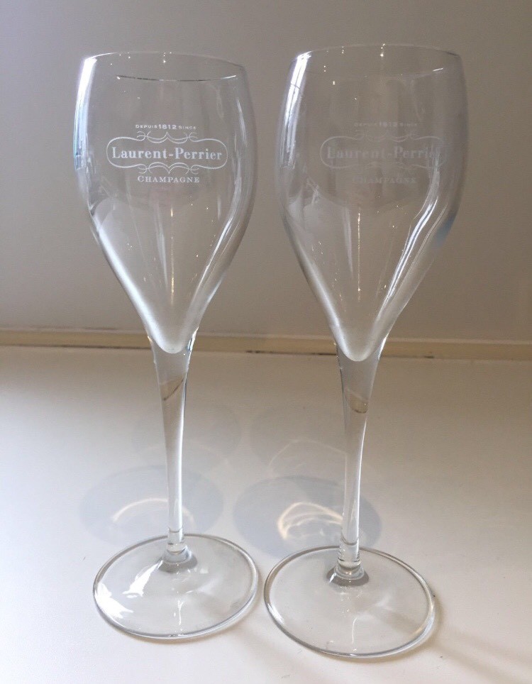 2 Laurent Perrier Champagne Flutes in Sheffield, South Yorkshire