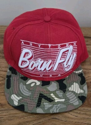 BornFly Anytown USA Snapback Baseball Cap Hat-''Keep Rising'' Under The Bill