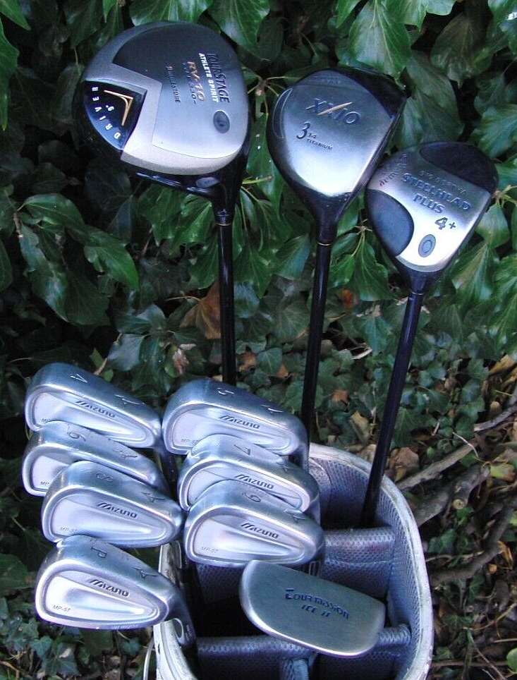Set of Mizuno MP-57 Forged 4-PW+ Bridgestone Driver+ XXIO 3W + 4W + Putter* Set of Mizuno MP-57 Forged 4-PW+ Bridgestone Driver+ XXIO 3W + 4W + Putter*