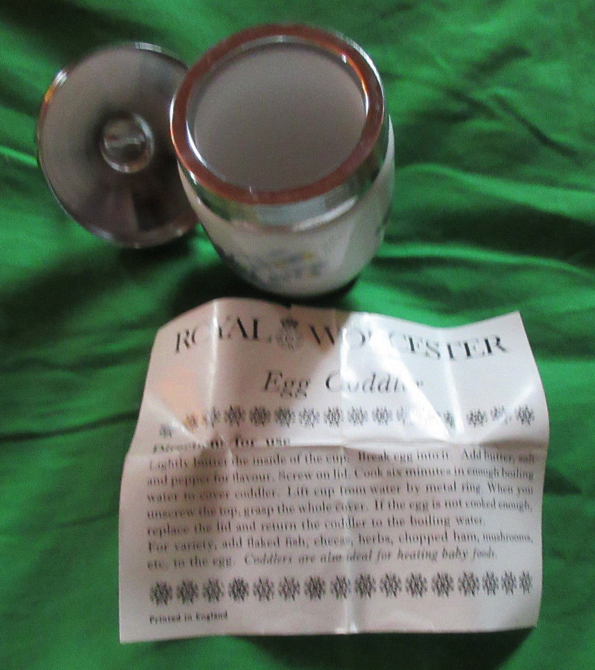 Royal Worcester Egg Coddler: Porcelain: Made In England