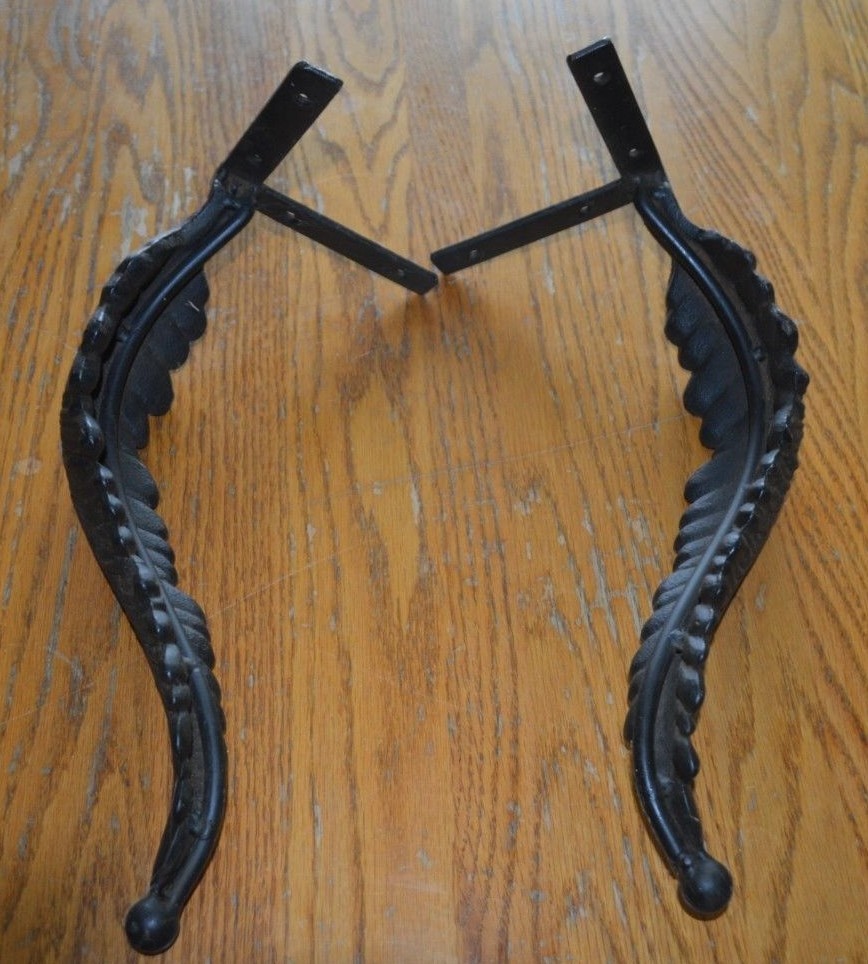 2 Wrought Iron Fern Legs NWT