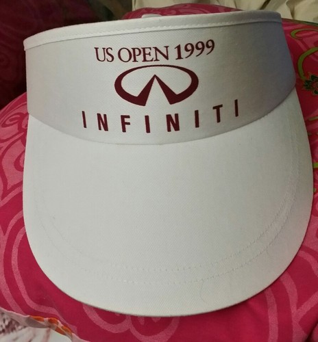 US Open Golf 1999 Women's Golf Logo White Visor Hat rare Infiniti by Twins Ent.