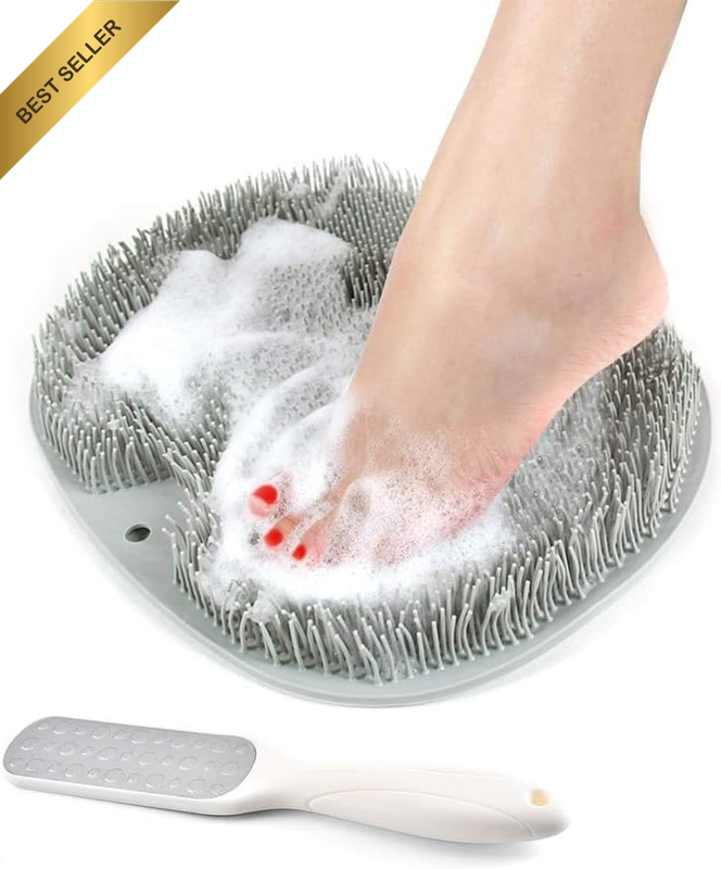 Shower Foot Scrubber Massager Mat Cleaner Improve Circulation Reduce Feet Pain E
