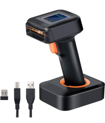 340 Tera Pro 1D 2D QR Wireless Barcode Scanner w/ Display Screen HW0006 Pro