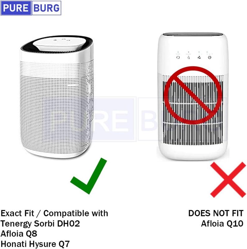3-Pack Replacement HEPA Filter Set Compatible with Afloia AQ8 Q8 & Honati Hysure