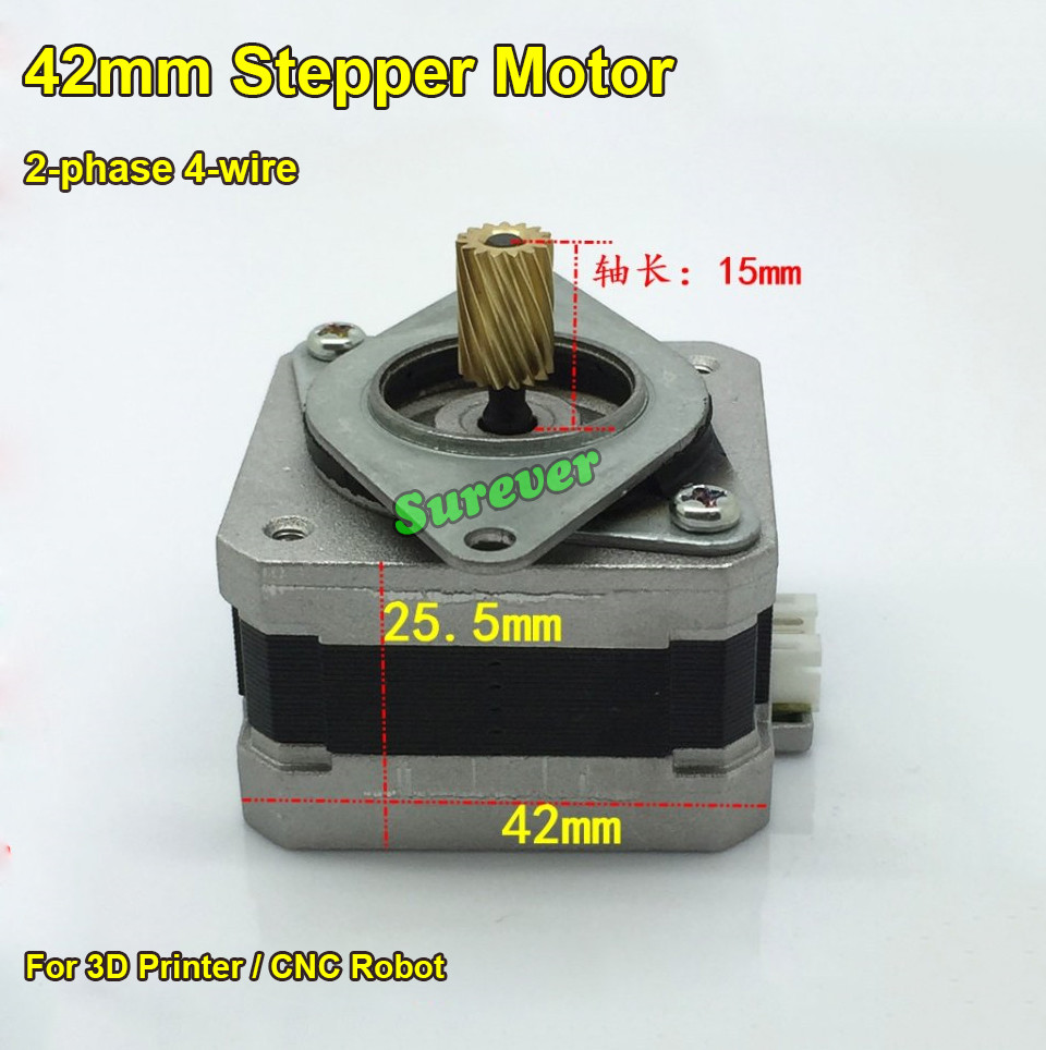 JK42HS48-1684 1.8 Degree 42mm 2A 12V NEMA17 2 Phase Hybird Stepper Motor