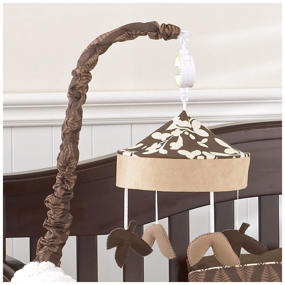 Cocalo PEWTER 13pc Crib Bedding Set LAMP MOBILE CANVAS VALANCE BLANKET Nursery