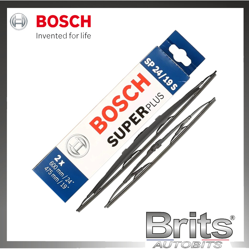 SP2419S Bosch Wiper Blades Front Set High-Quality New - Fits BMW Vauxhall Kia