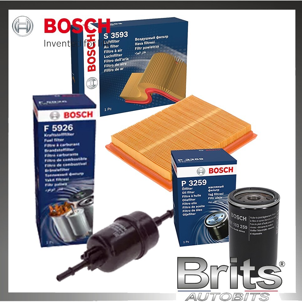 SERVICE KIT for FORD FIESTA 1.6 MK6 PETROL BOSCH FUEL OIL AIR FILTER (2002-2009)