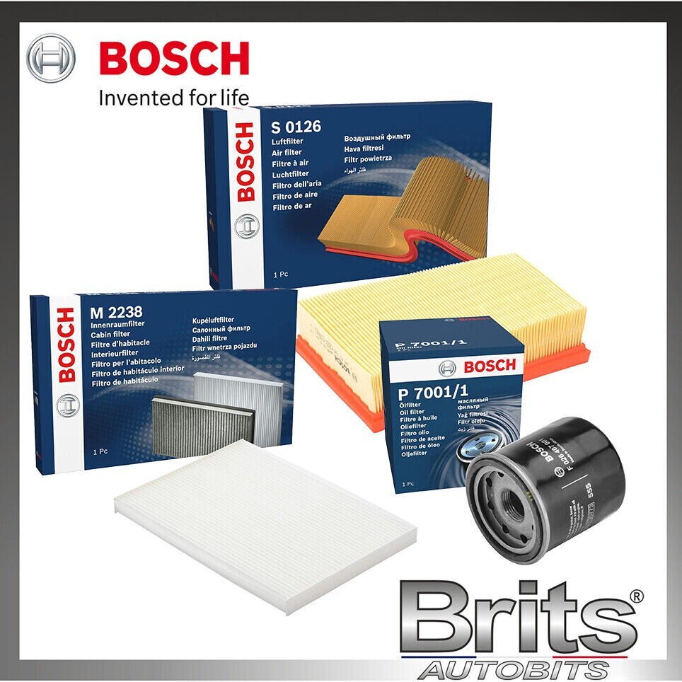 SERVICE KIT for NISSAN QASHQAI 1.6 2.0 PETROL - BOSCH FILTERS SET (2007-2014)