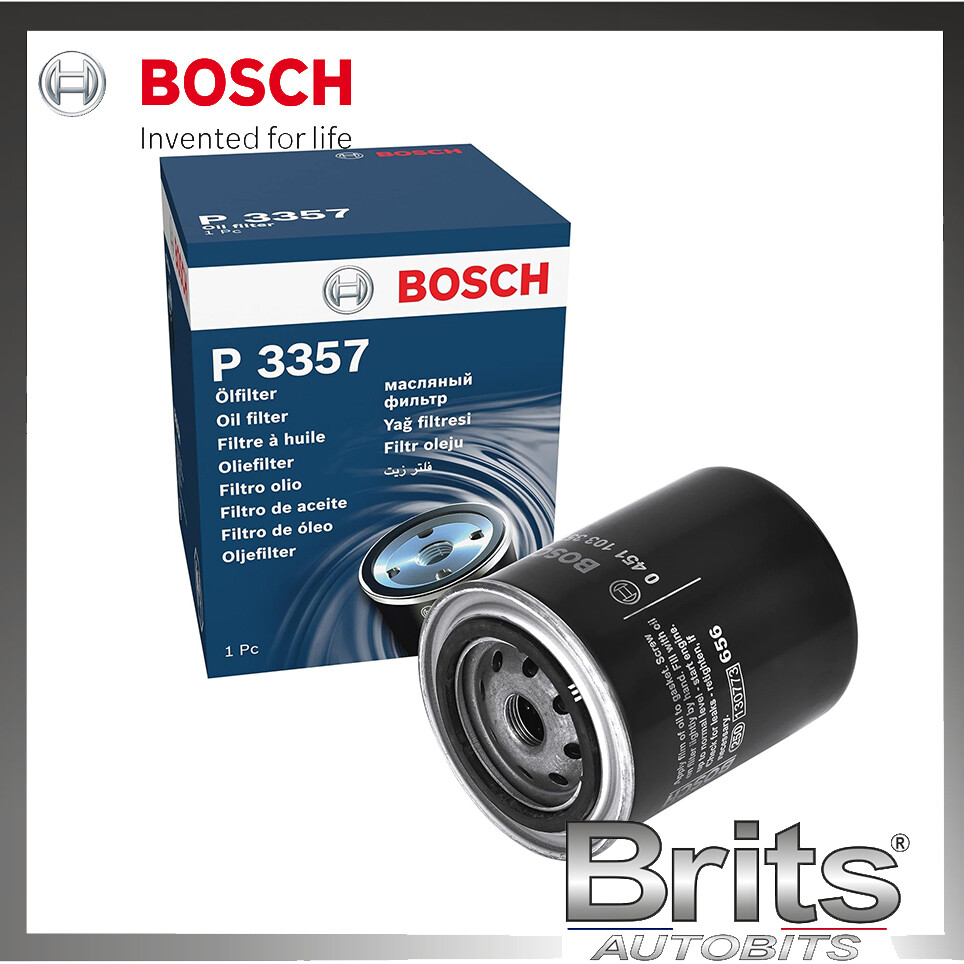 Oil Filter fits NISSAN TERRANO R20 2.7D 96 to 06 TD27TI Bosch 15208G9903 Quality