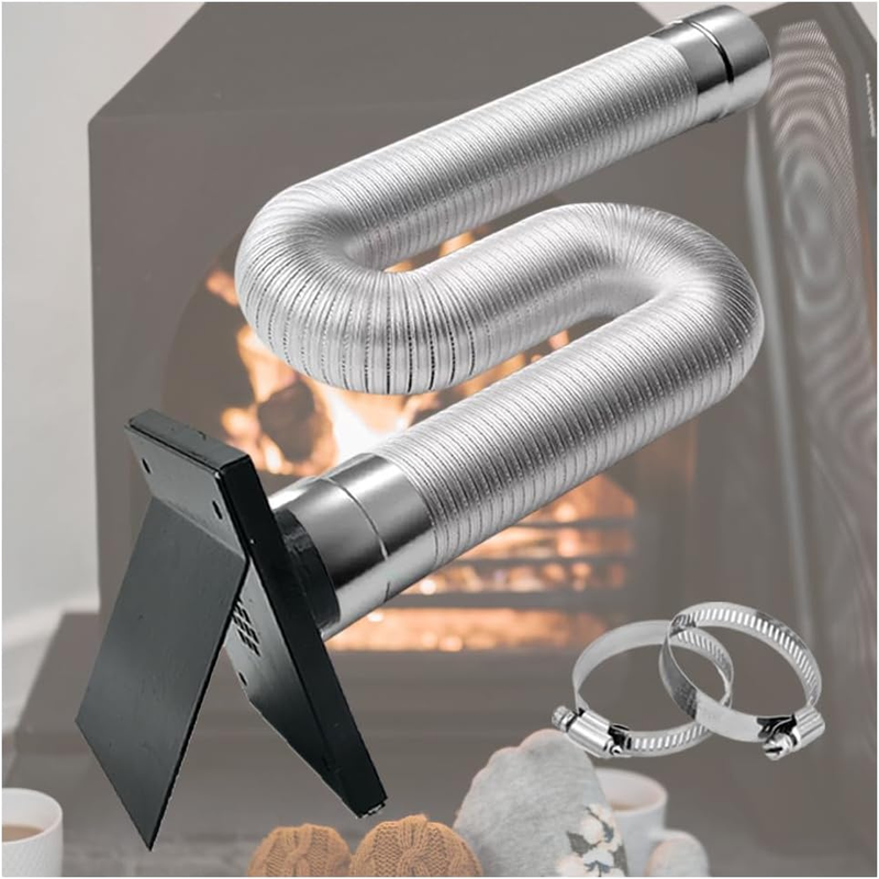 Pellet Stove Vent Pipe Kit,Outside Fresh Air Intake Kit Scre