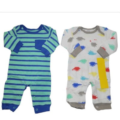 2 Pack Amazon Essentials New Born Boy's Multicolor Bodysuit 3 Month Brand New