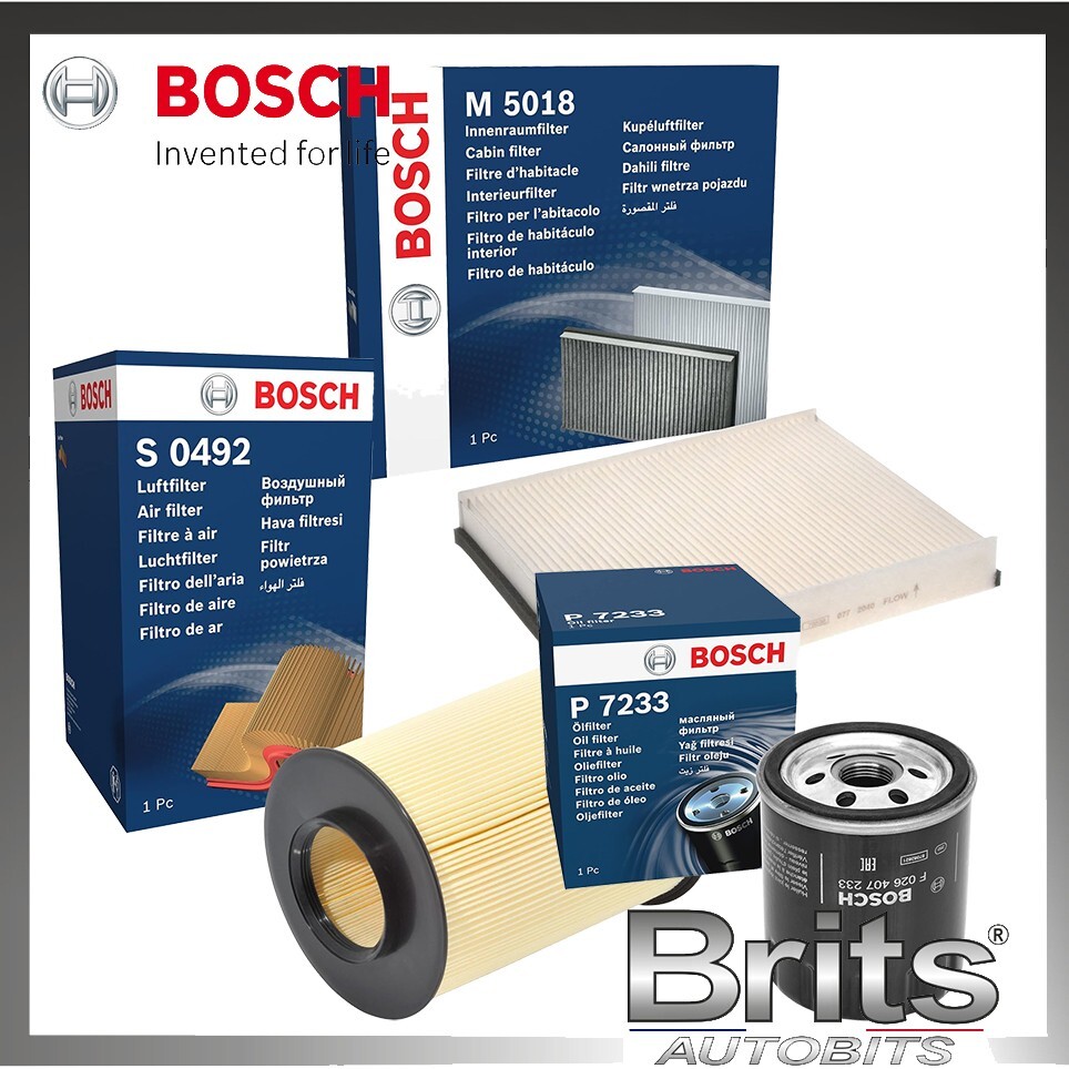 FOR FORD FOCUS ST-2 TDCi 2.0 MK3 2014 ONW BOSCH CABIN OIL AIR FILTER SERVICE KIT