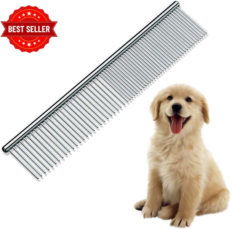 Dog Comb Pet Grooming Brush for Cats Puppy Greyhound with Medium/Coarse Fur Easy