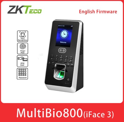 ZKTeco MultiBio800 Face Fingerprint Recognition Time Attendance Access Control