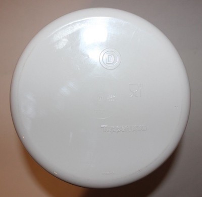 Tupperware Canister D One-Touch 17 Cup w/ Green Seal Red Candy Cane Christmas