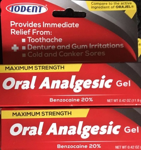 2 ORAL ANALGESIC. 20% BENZOCAINE. COMPARE TO ORAJEL