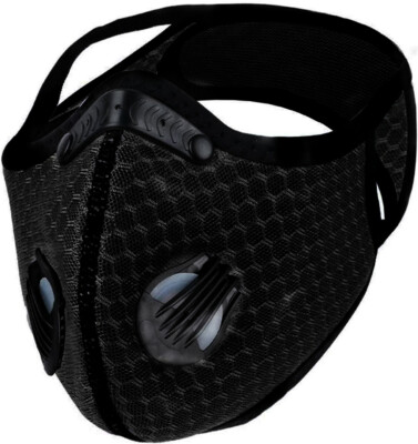 Reusable Face Mask Breathing Valves Sports Cycling Outdoor Active Carbon Filter