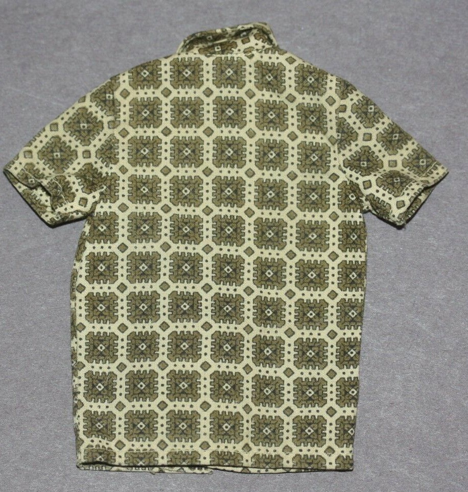 VINTAGE KEN 1962 SPORT SHIRT & LOUNGIN' AROUND PAK TAN/GREEN SHIRT--EXCELLENT