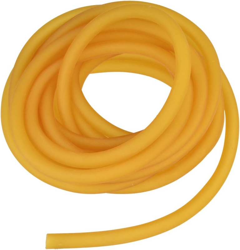 Natural Latex Rubber Band, 16.4Ft / 5M, 6X9Mm Rubber Tube Tubi...