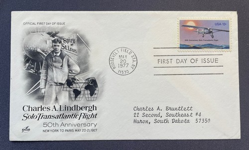 First Day of Issue 50th Anniversary Lindbergh's Solo