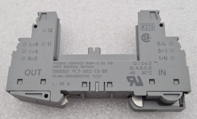 *NEW* PHOENIX CONTACT PLUGTRAB PLT-SEC-T3-BE 2905557 Surge Protection Device