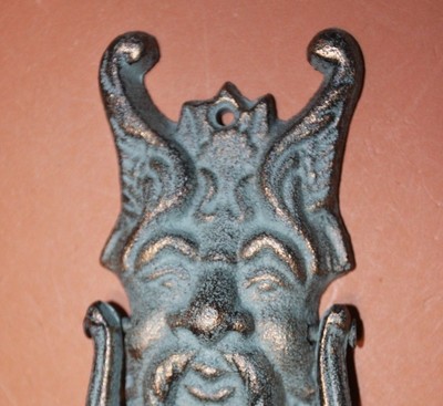 (10), Fairy King Oberon Decor, Door Knocker, Heavy Cast Iron Set of 10, H-93