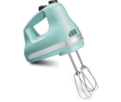 Free Ship - KitchenAid 5-Speed Ultra Power Hand Mixer KHM512AQ, Aqua Sky