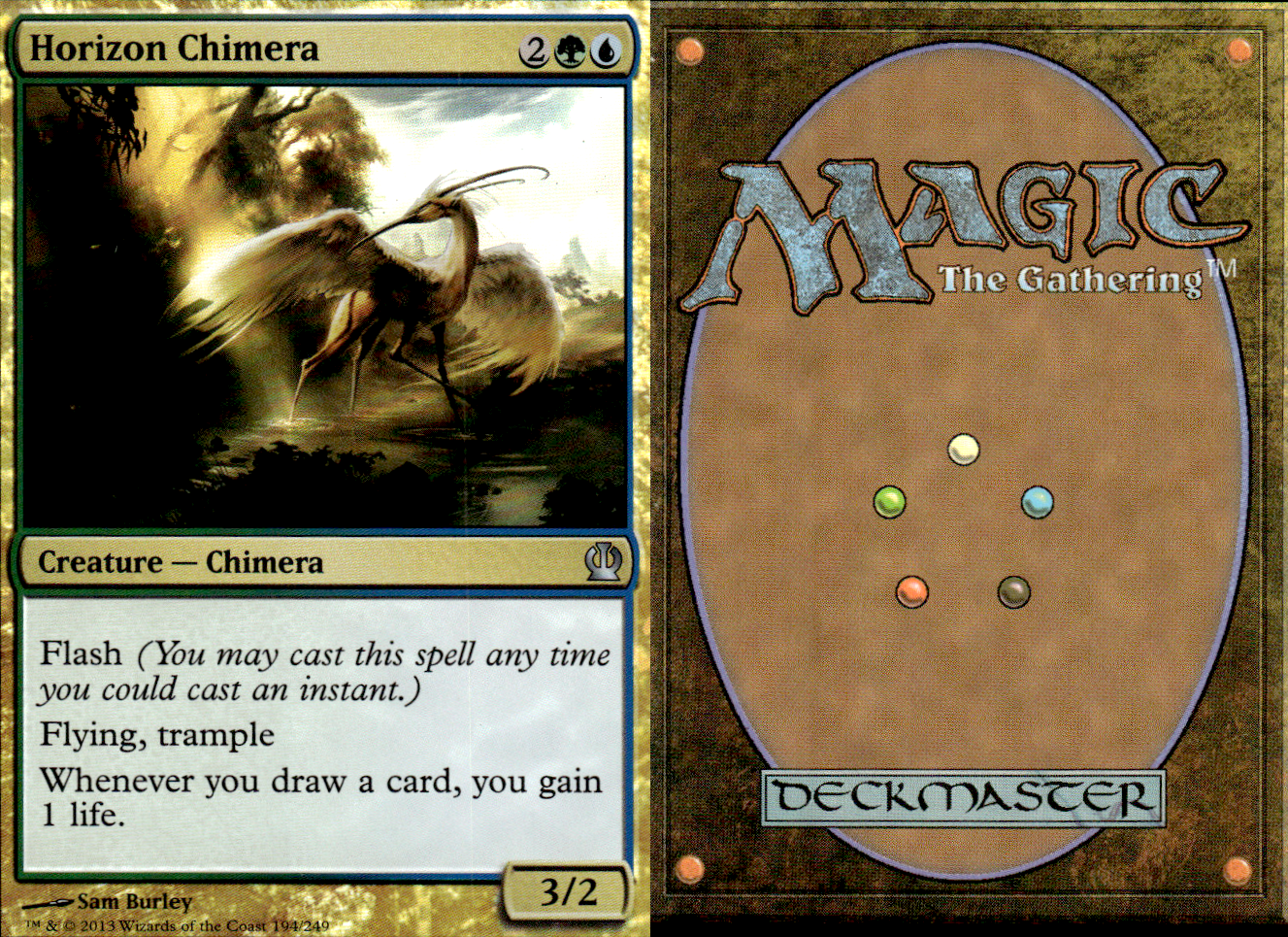 Horizon Chimera 2x FOIL THS MTG Theros Uncommon MINT blue green Horizon Chimera 2x FOIL THS MTG Theros Uncommon MINT blue green