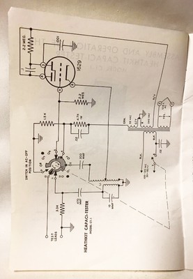 ORIGINAL RARE HEATHKIT CT-1 CAPACI-TESTER ASSEMBLY MANUAL EXCELLENT CONDITION