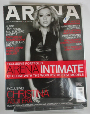 ARENA UK Magazine January 2000 SEALED Christina Aguilera FC Barcelona Piers Morg