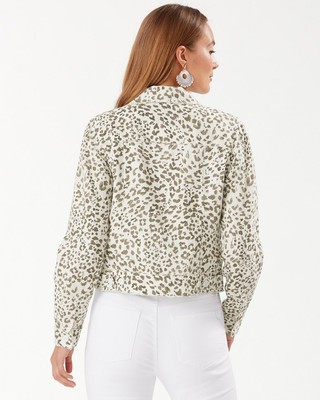 TOMMY BAHAMA TOMMY BAHAMA ZWEI PALMEN WILD ONE LEINEN JACKE, KOKOSNUSS, KLEIN