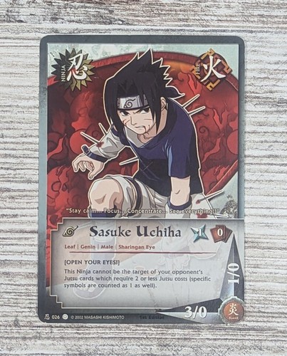 Sasuke Uchiha - 026 -Non-Foil - Regular - Naruto CCG - 1st Sasuke Uchiha - 026 -Non-Foil - Regular - Naruto CCG - 1st