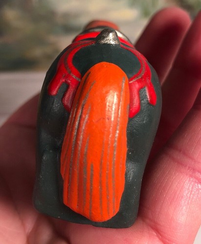 Horse Figurine Terra Cotta Pottery Clay Painted 3.25” L X 2” H Collectible