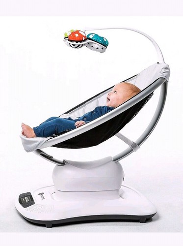 4Moms Mamaroo 4 Infant Reclining Seat Rocker Bouncer Swing Grey NEW!