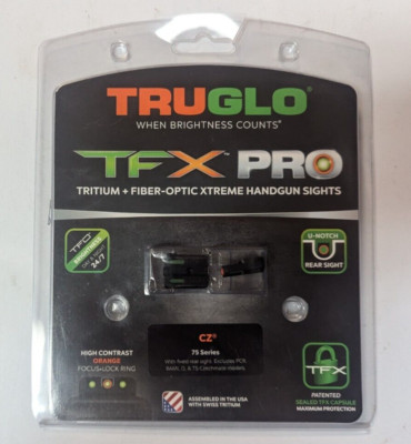 TRUGLO TFX PRO Tritium + Fiber-Optic XTREME Sight TG13CZ1PC Black BRAND NEW