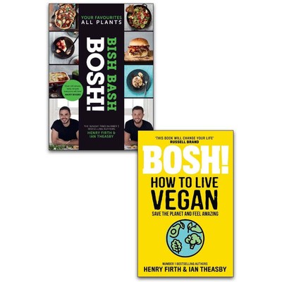 BISH BASH BOSH! & Bosh! How To Live Vegan 2 Books Collection Set NEW