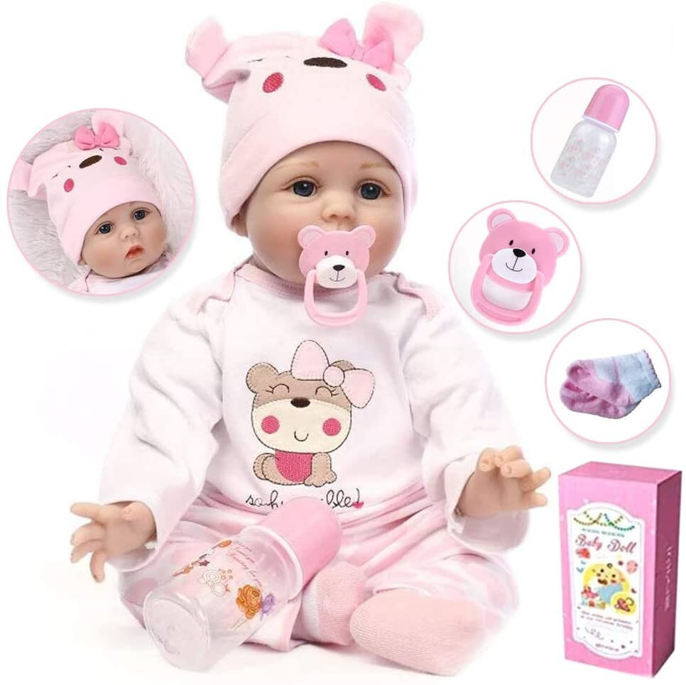 Handmade Vinyl Silicone Newborn Doll Lifelike Girl Gift