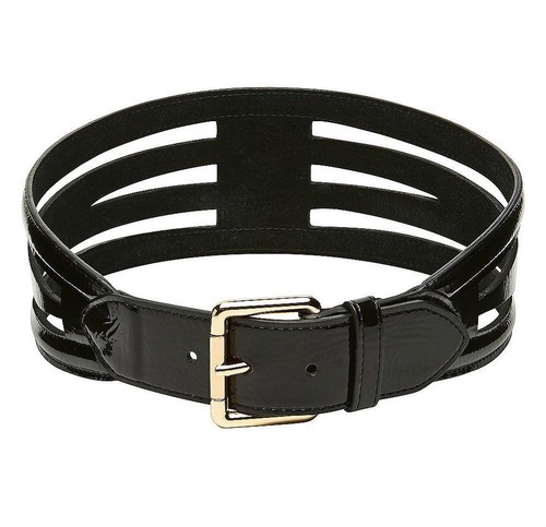 Burberry Designer patent leather belt with Silver buckle Size S 25”-29” Burberry Designer patent leather belt with Silver buckle  main image 2